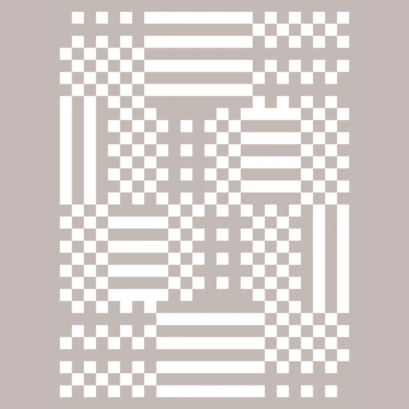 GridFlux Monochrome Optical Pattern