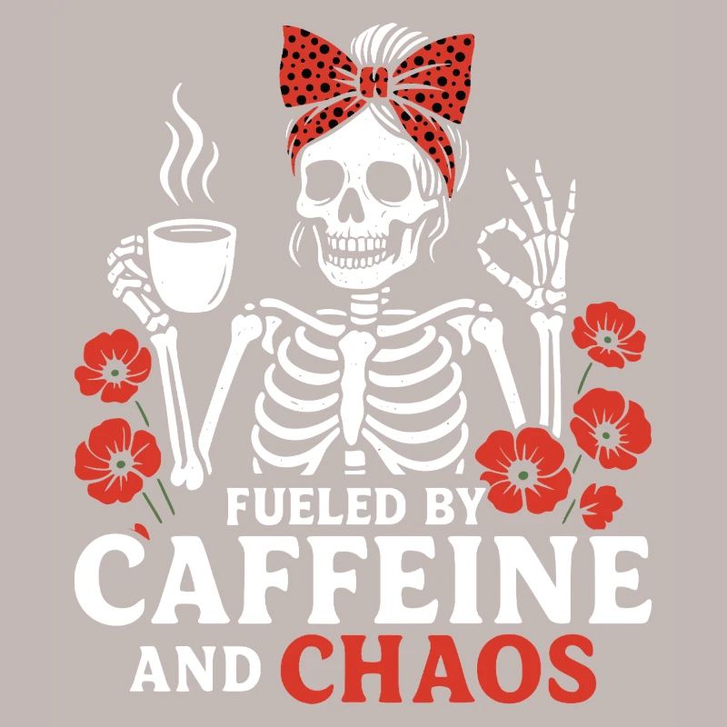 Mutter Koffein Mutter Skelett Kaffee