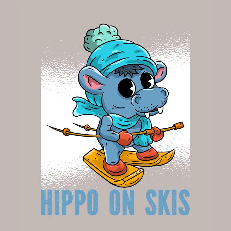 Nilpferd Ski 