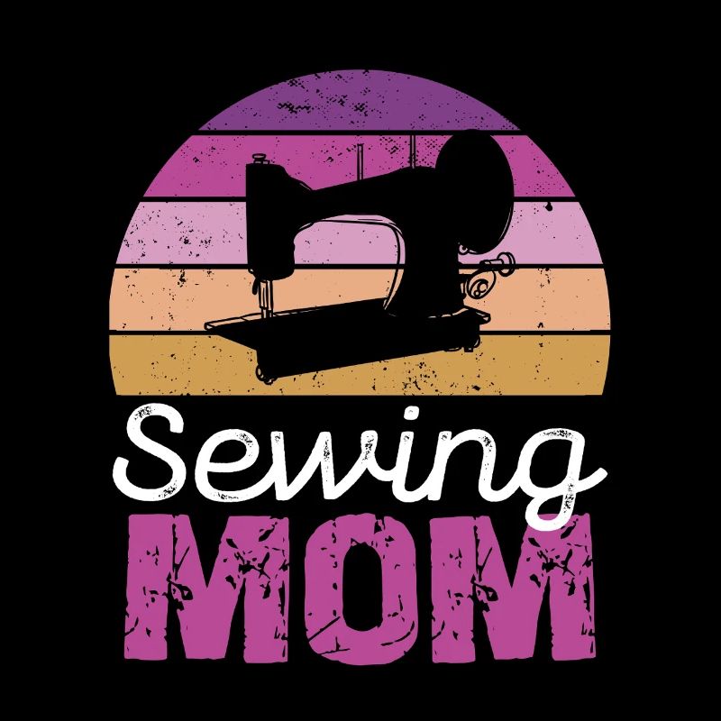 Sewing Mom Retro Circle