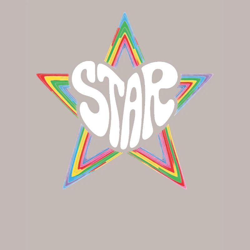 Star de l’espace Arc-en-ciel psychédélique