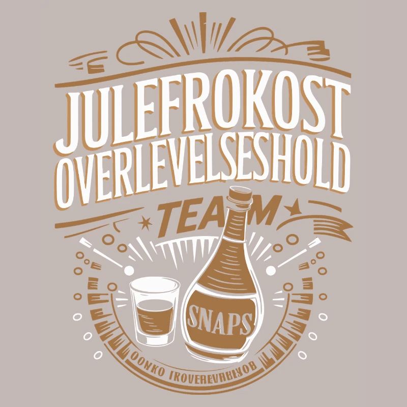 Julefrokost Snaps Design de célébration des fêtes de l’équipe