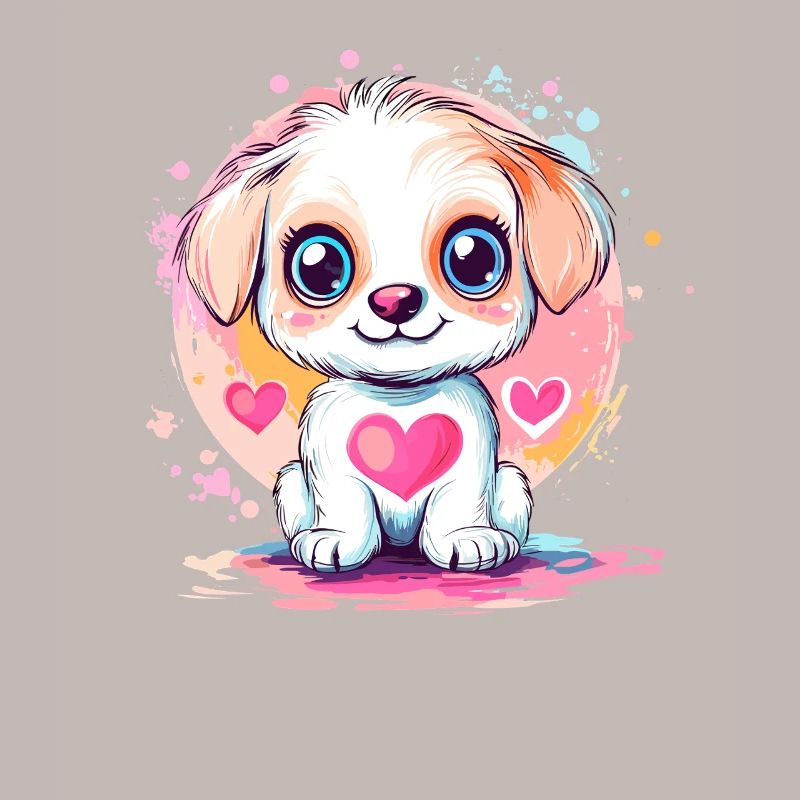 Chiot préféré du petit cœur