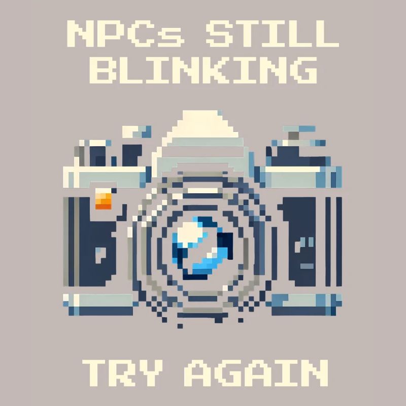 NPC is still blinking | Try again, portrait