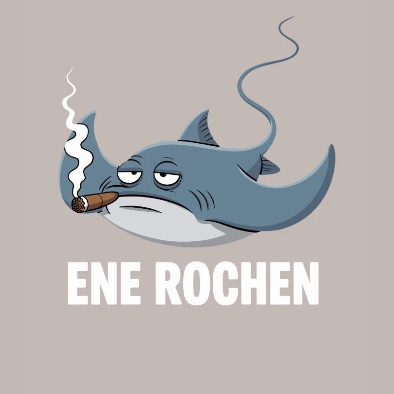 Ene Rochen Raucher Spruch Zigarette Kippe Rauchen