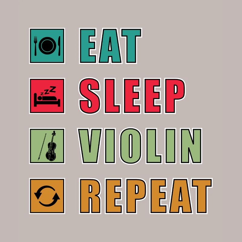 Manger dormir violon répéter Graphique