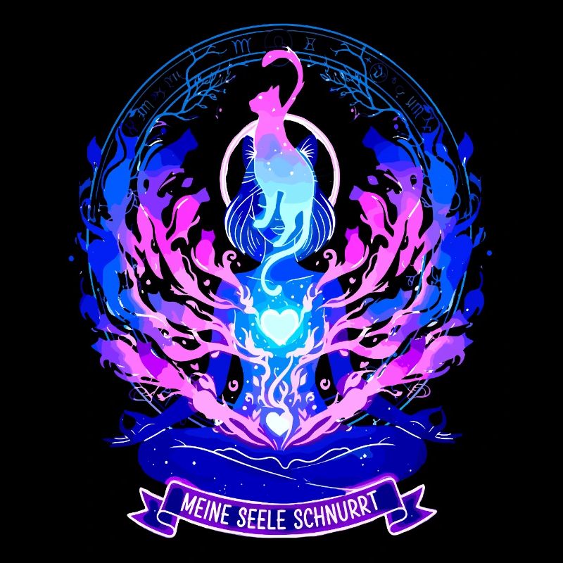 Mon âme ronronne - Déclaration d’aura de chat de yoga