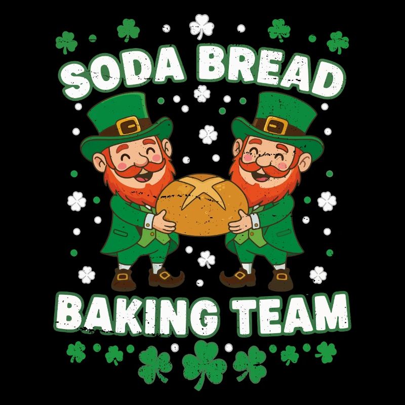 Lustiges Soda Brot Backteam St Patricks