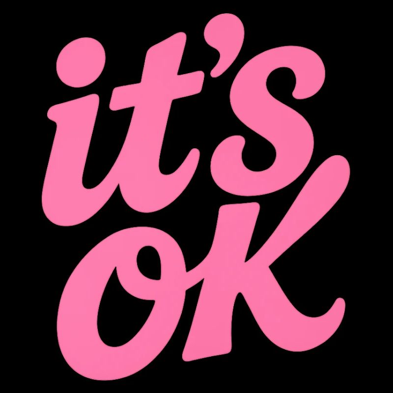 Rose : C’est OK Lettrage
