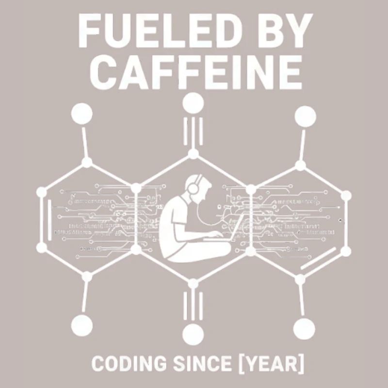 Fueled by Caffeine Coding Shirt | Programmierer