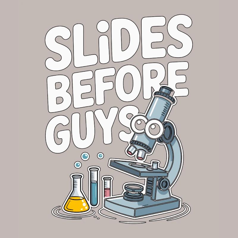 Lab Technician Slides Before Guys Laboratory Work