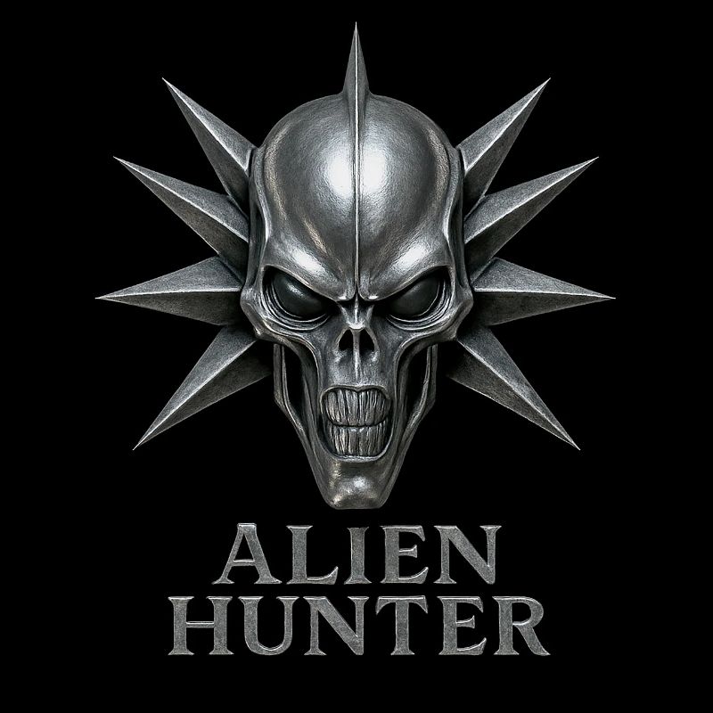 Alien Hunter Schädel-Emblem