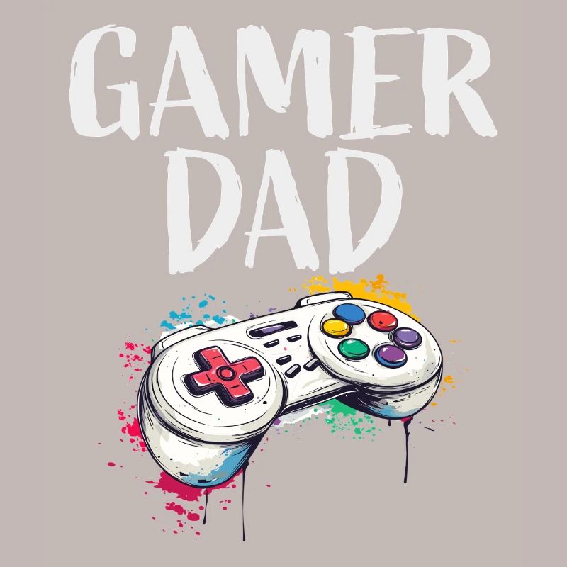 Gamer Dad Controller Kunst