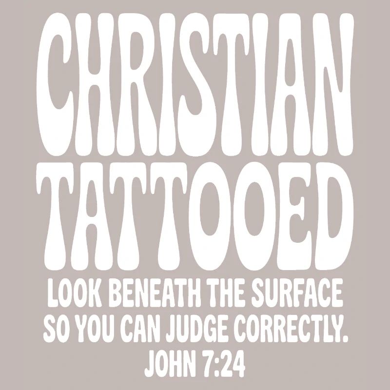 Christian Tattooed Bold Typography Tee