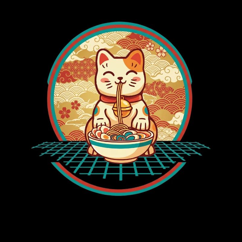 Maneki Neko Ramen Glücksbringer Katze