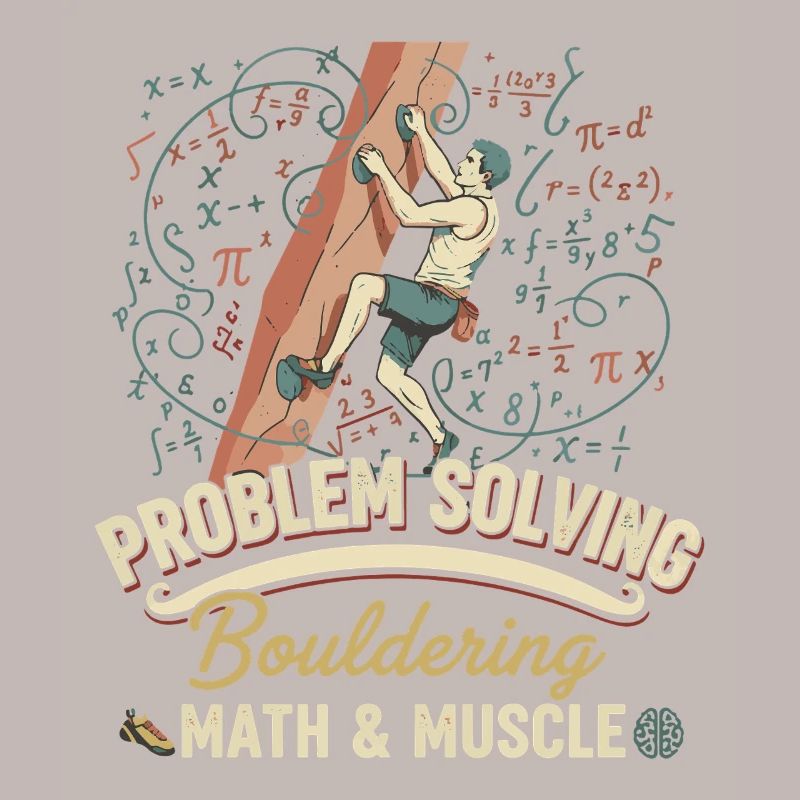 Bouldering Math & Muscle Problem Solving Climb