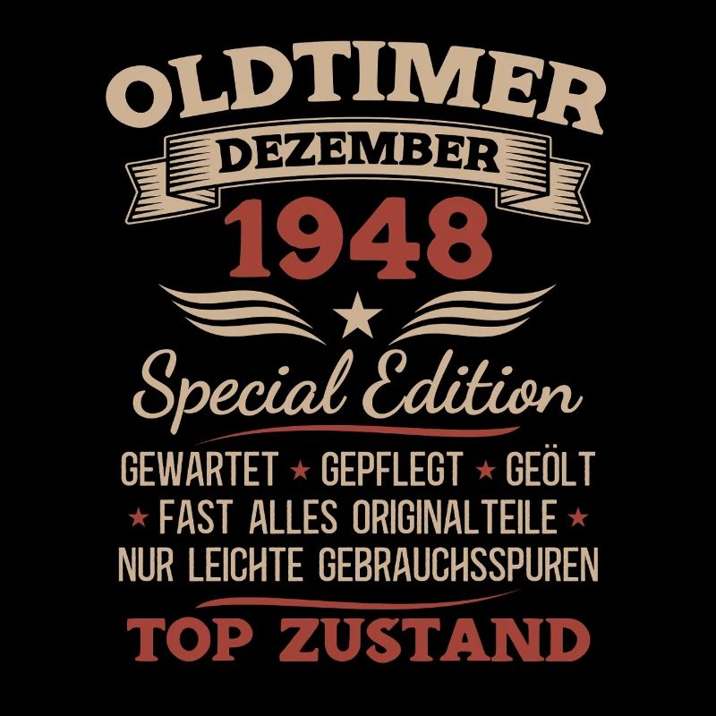 77. Geburtstag Geschenk Oldtimer Dezember 1948