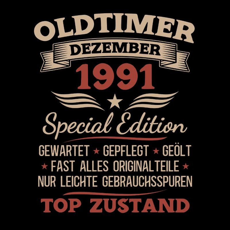 34. Geburtstag Geschenk Oldtimer Dezember 1991