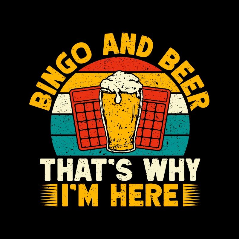 Bingo Game Bingo & Beer That ́s Why I ́m Here Bingo