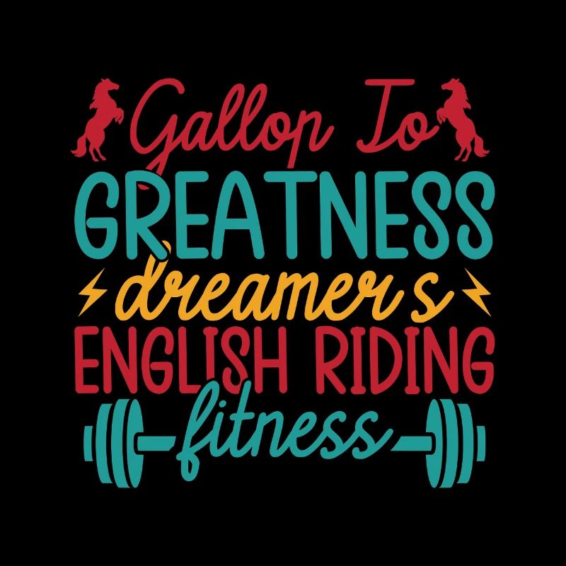 Cavalier de loisir galop vers la forme anglaise