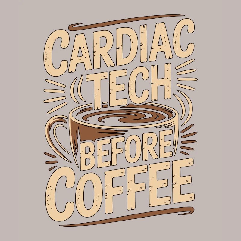 Technicien cardiaque avant le café Techno d’échographie Passionné de café