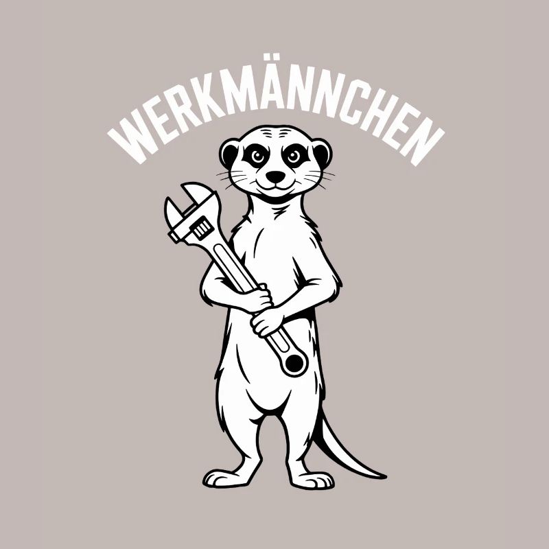 Erdmännchen Echter Heimwerker Mann Handwerker