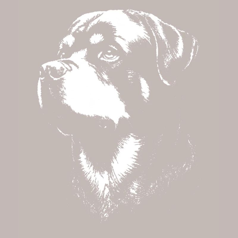 Ausdrucksstarkes Porträt eines Rottweilers