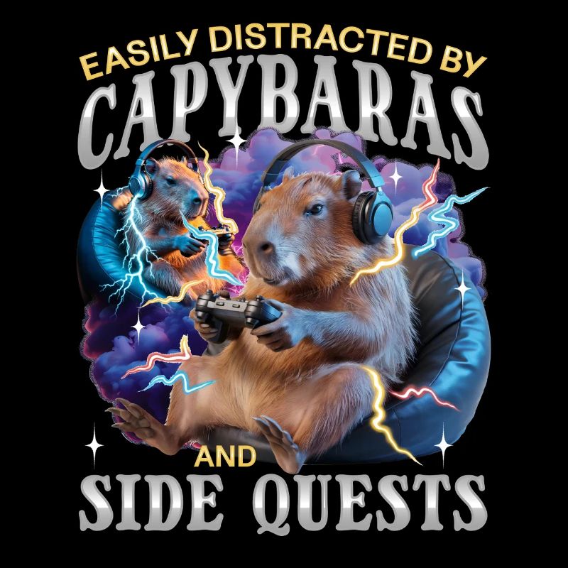 Joueur Drôle de Capybara