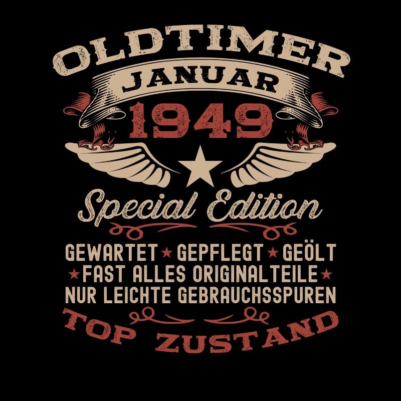 77. Geburtstag Geschenk Oldtimer Januar 1949