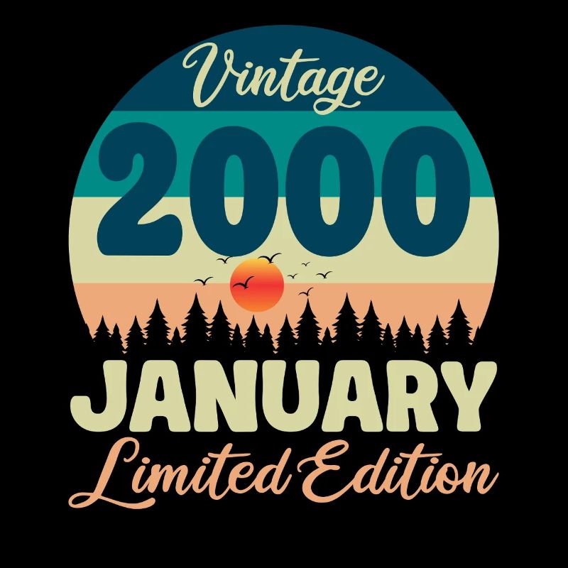 Geburtstag Januar 2000 Geschenk Vintage Limited