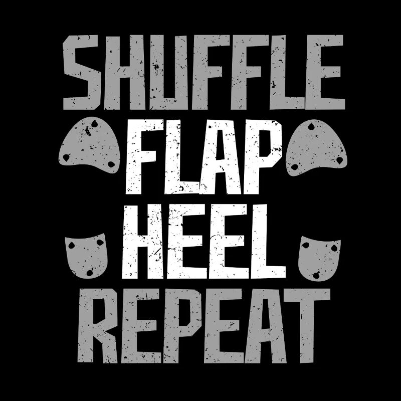 Claquettes Danse Tap Dancer Step Stepper Shuffle Flap Heel