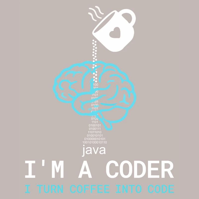 T-shirt Coder : Du café dans le code – Nerdy Programmie