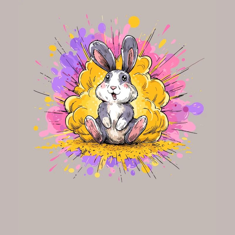 Hoppelbunny sous une douche de couleurs