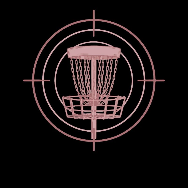 Disc Golf Basket Target Funny Disc Golfer Flying