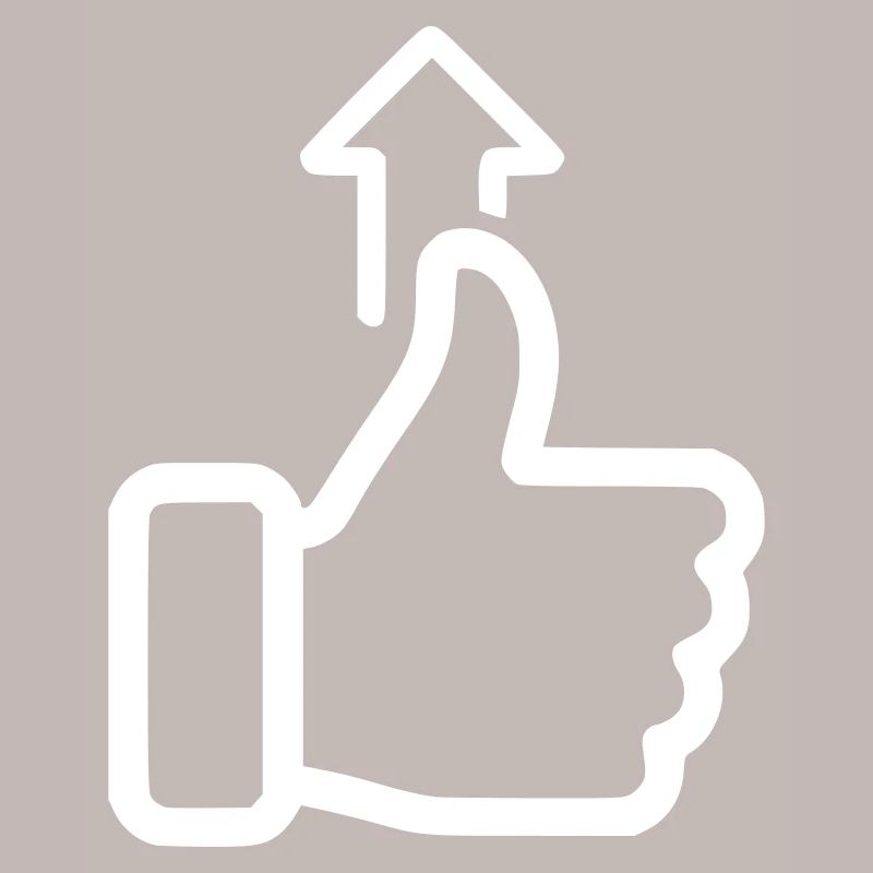Status Up Hand Icon Level Up Vector