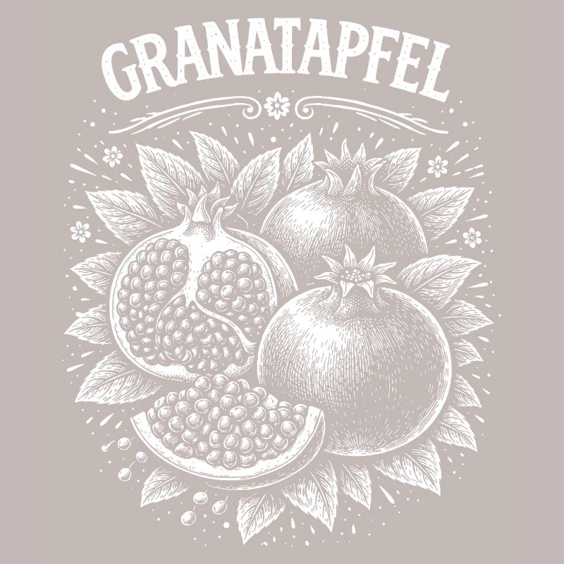 Graphique vintage de grenade