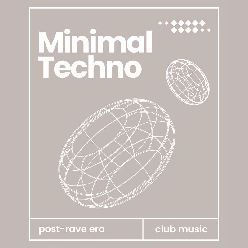 Minimal Techno music Spheres design
