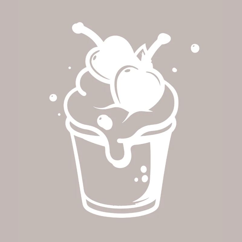 Dessin de coupe glacée