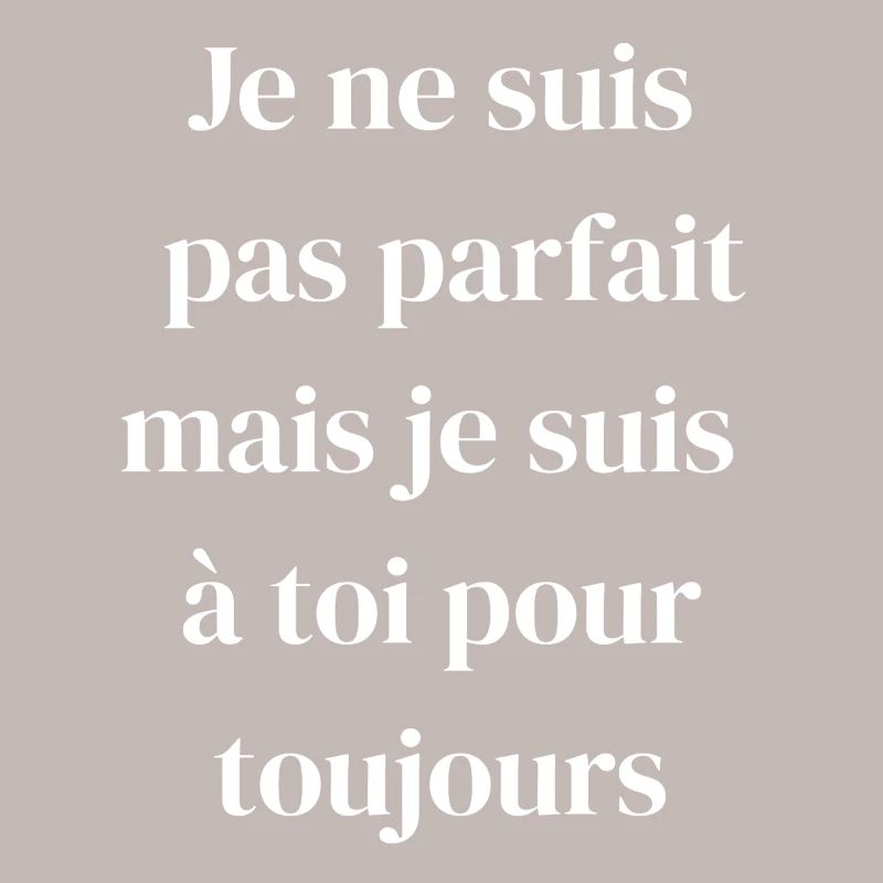 Amour éternel malgré les défauts