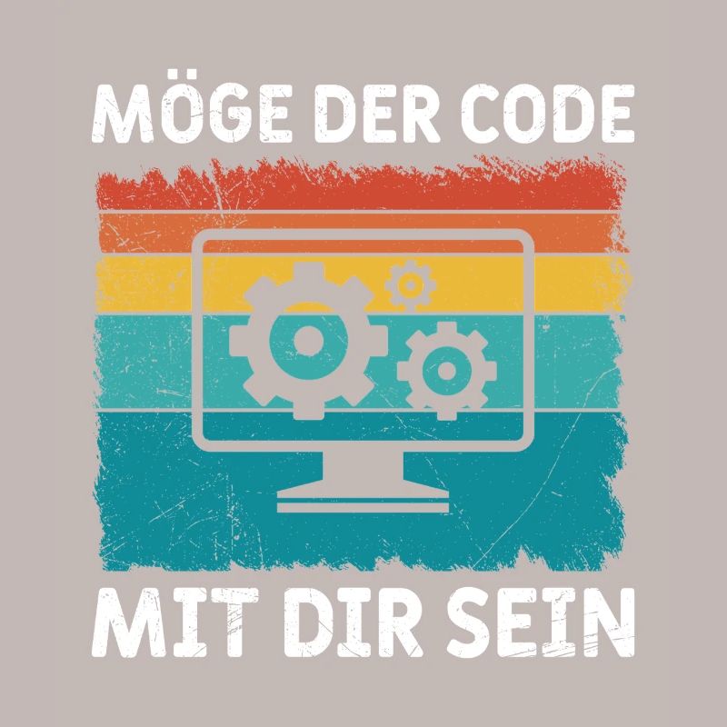 Nerd Computer MÖGE DER CODE MIT DIR SEIN LUSTIG