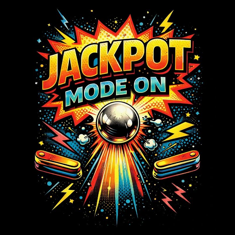 Mode jackpot joueur de flipper de flipper activé