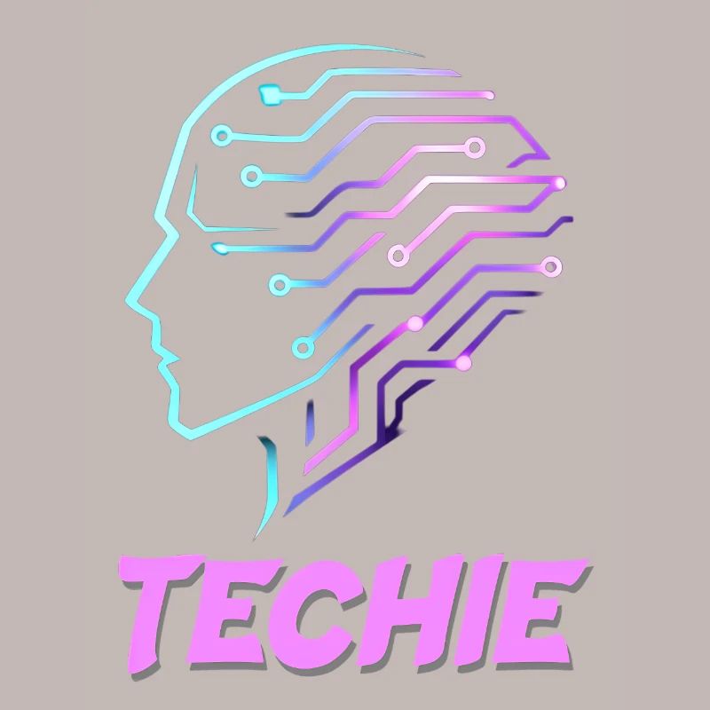 Neon Head Circuit Techie