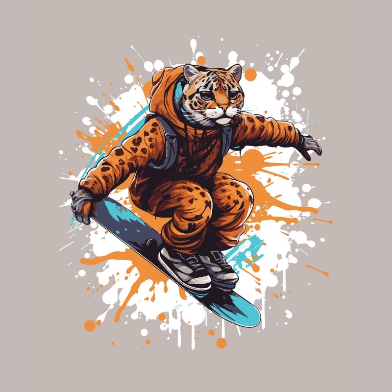 Planche à neige guépard