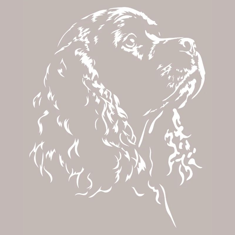 American Cocker Spaniel Silhouette Dogs Wilsigns