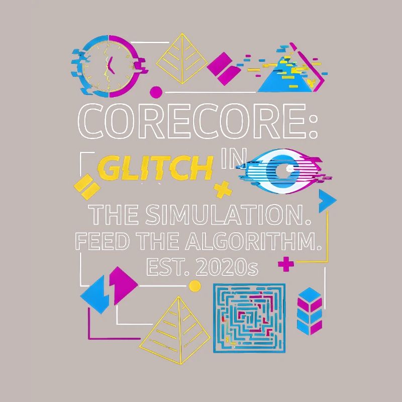 Corecore Glitch Simulation Algorithm Collage