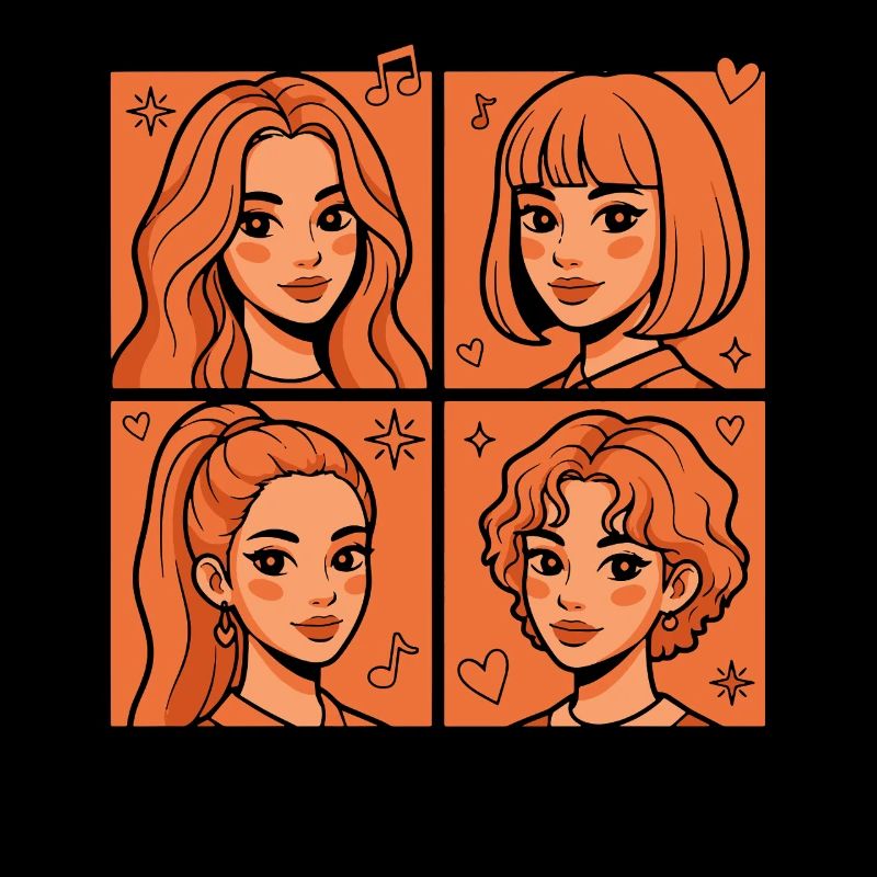 Kpop Pop Coréenne Pop Adoration de groupes féminins coréens mignons