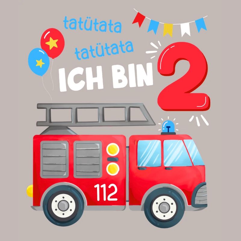 Fire Brigade 2 Years Second Birthday Boy Outfit