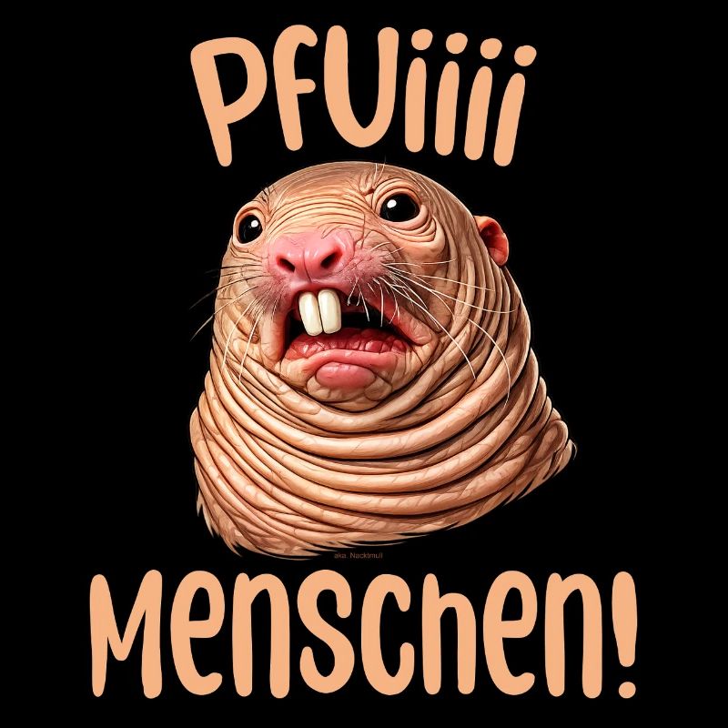 Pfui Menschen, Ich hasse Menschen Nacktmull
