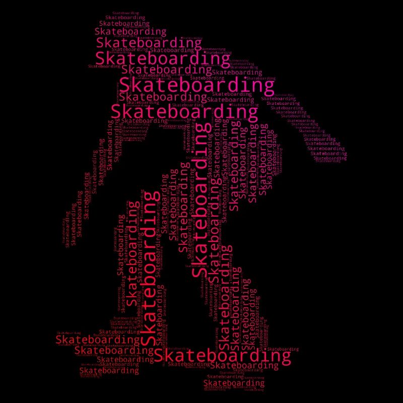 Clear skateboarding motif for every day