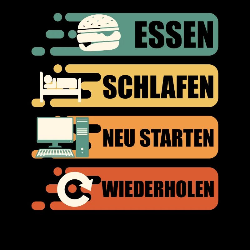 Technischer Support ESSEN SCHLAFEN NEU STARTEN